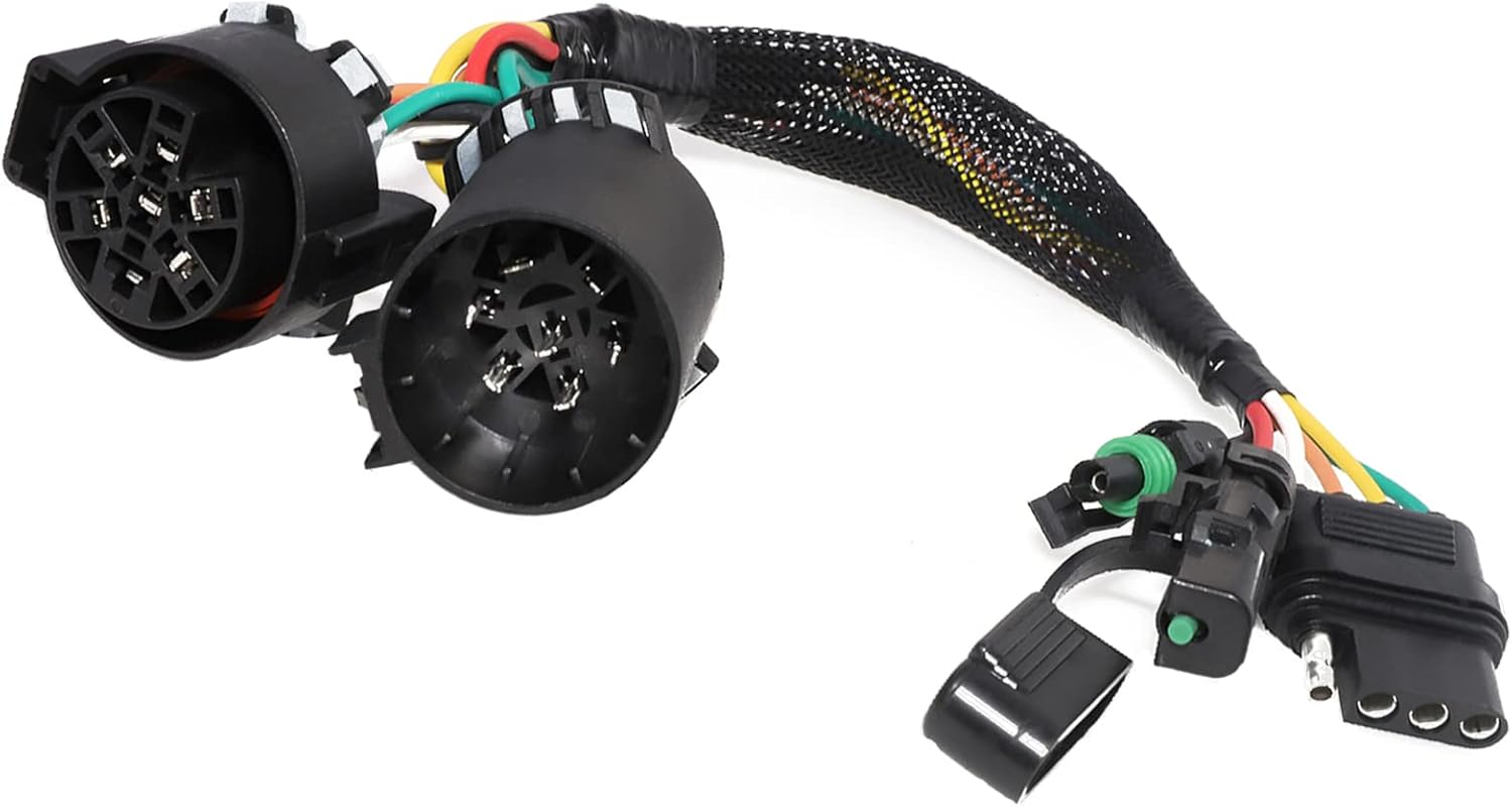  USCAR 7 Pin to 4 Pin Trailer Connector Wiring Harness