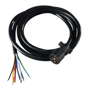 7-Way Trailer Wiring Harness Plug Cord Custom Length