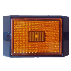 2“ Square Marker Light Amber Red Big Base 
