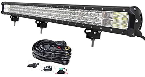 LED Light Bar 37'' 780W Triple Row Flood Spot Combo 