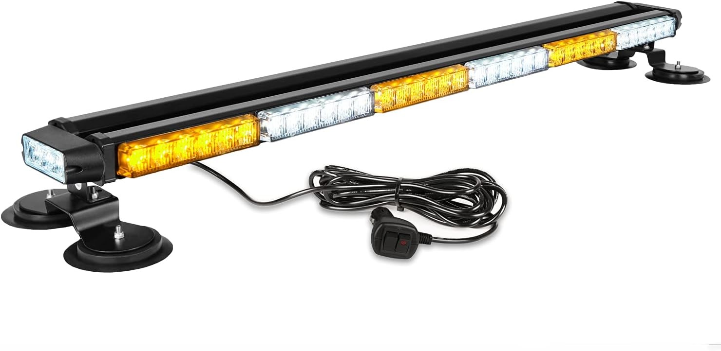 38.5'' 78 LED Strobe Light Bar with Magnetic Base