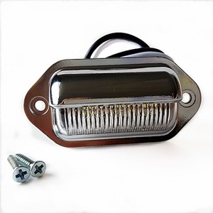 Mini License Plate Light Chrome Plated